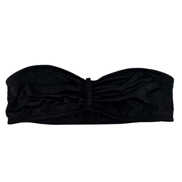 Victorias Secret Very Sexy Strapless Bandeau Bra Black Satin Wireless Size Large - Picture 1 of 9